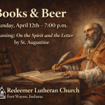 Redeemer Men Gather Around St. Augustine this Month for Books & Beer